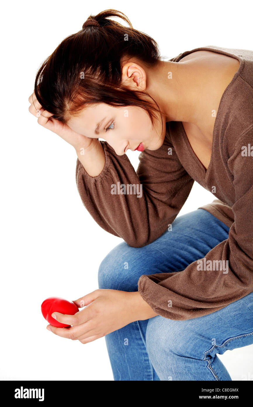 Woman Feeling Alone and Heart Broken Stock Photo - Image of looking, face:  96924872