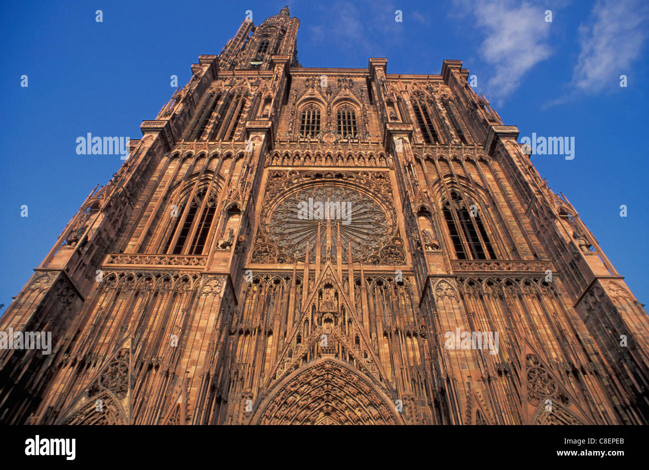 Cathedral, Strassbourg, Alsace, France, Europe, facade, front, church Stock Photo