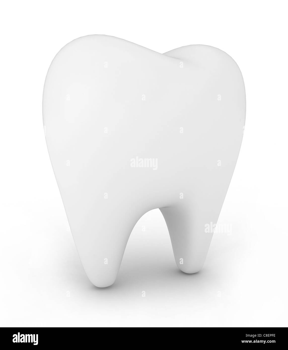 3D Illustration of a Tooth on White Stock Photo - Alamy