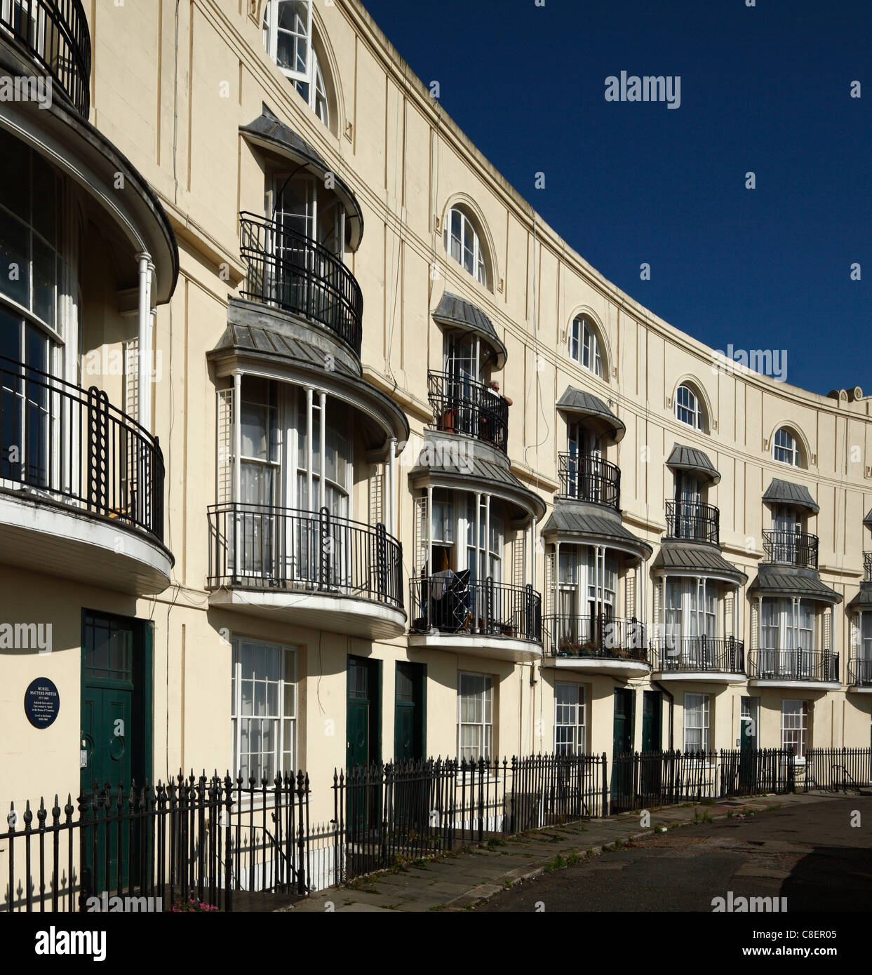 Pelham Crescent Hastings. Stock Photo