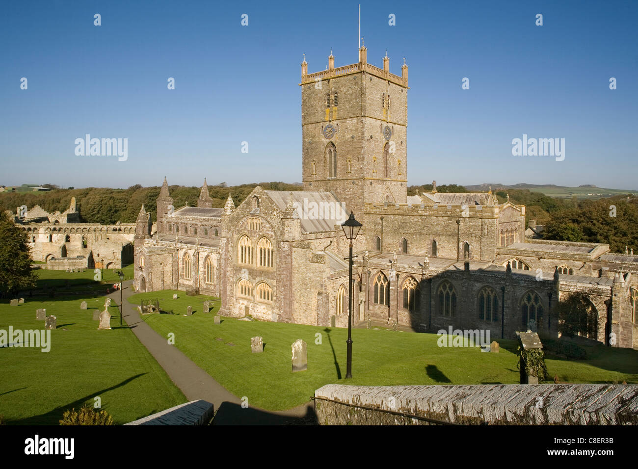 St. David's cathedral, Dyfed, Wales, United Kingdom Stock Photo