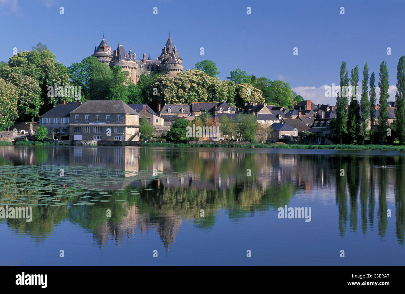 Chateau Combourg, Combourg, Brittany, Bretagne, France, Europe, castle Stock Photo