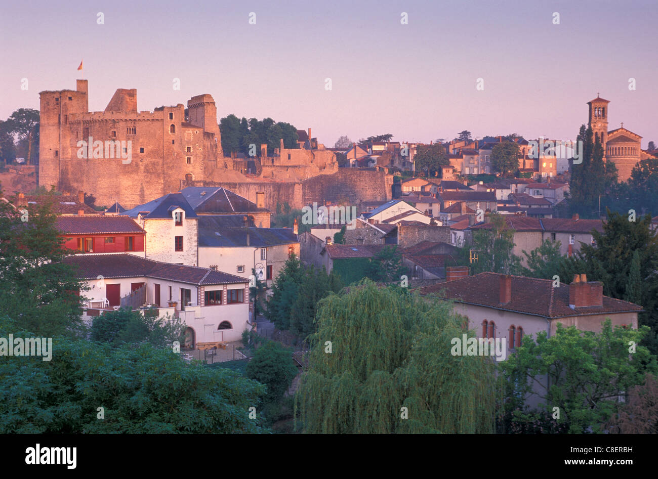 Clisson, Brittany, Bretagne, France, Europe, castle Stock Photo