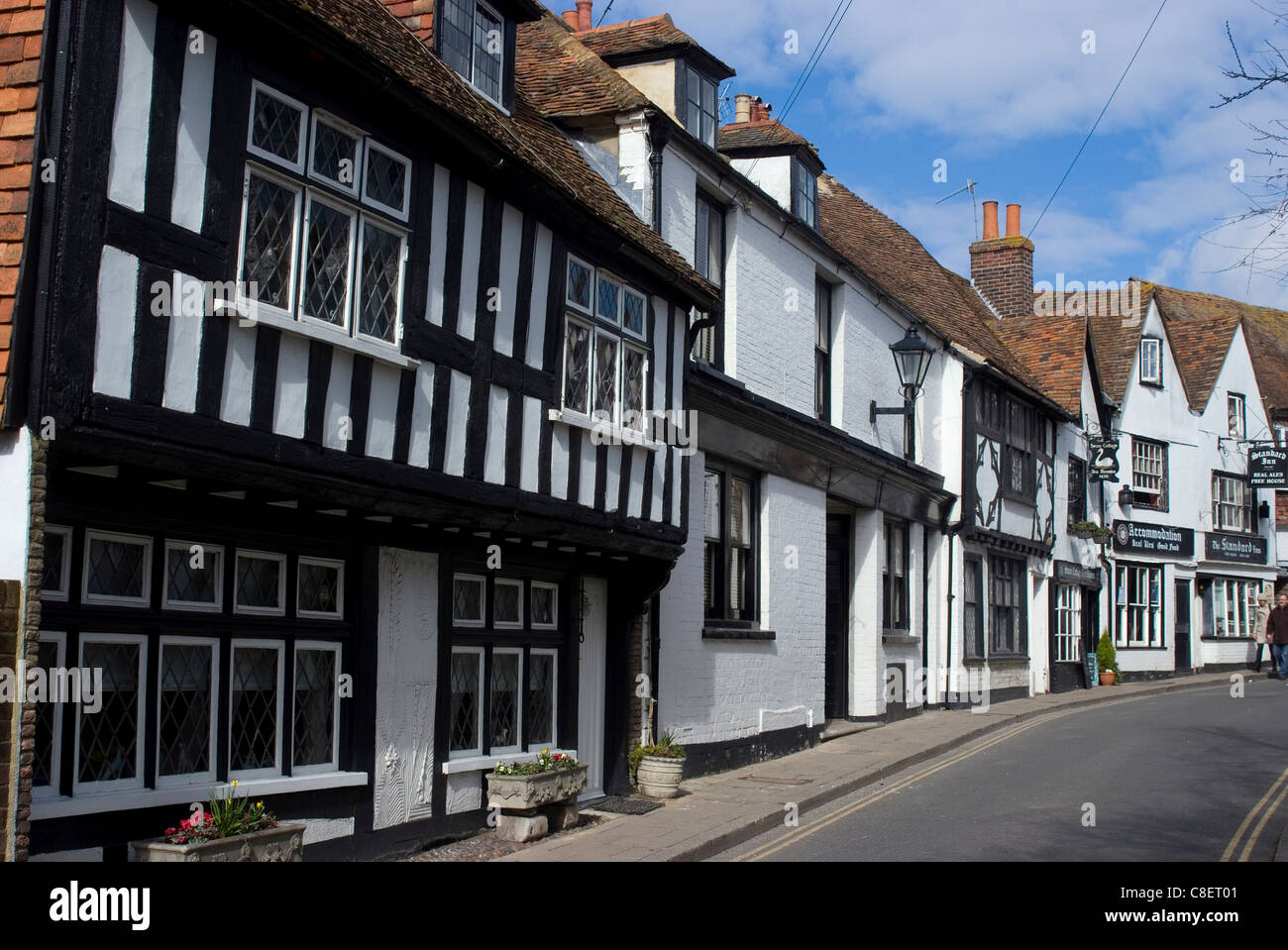 The High Street, Rye, East Sussex, England, United Kingdom Stock Photo