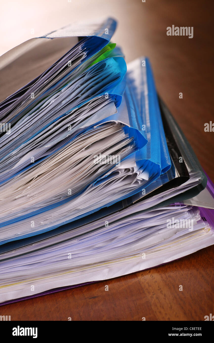 assortment of old files Stock Photo Alamy