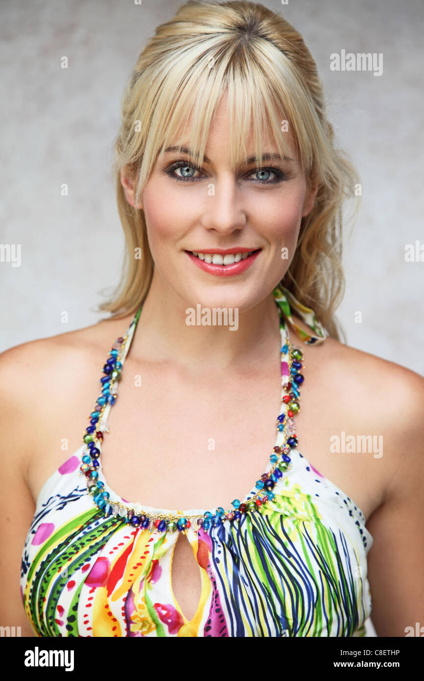 Blonde beauty portrait hi-res stock photography and images - Alamy