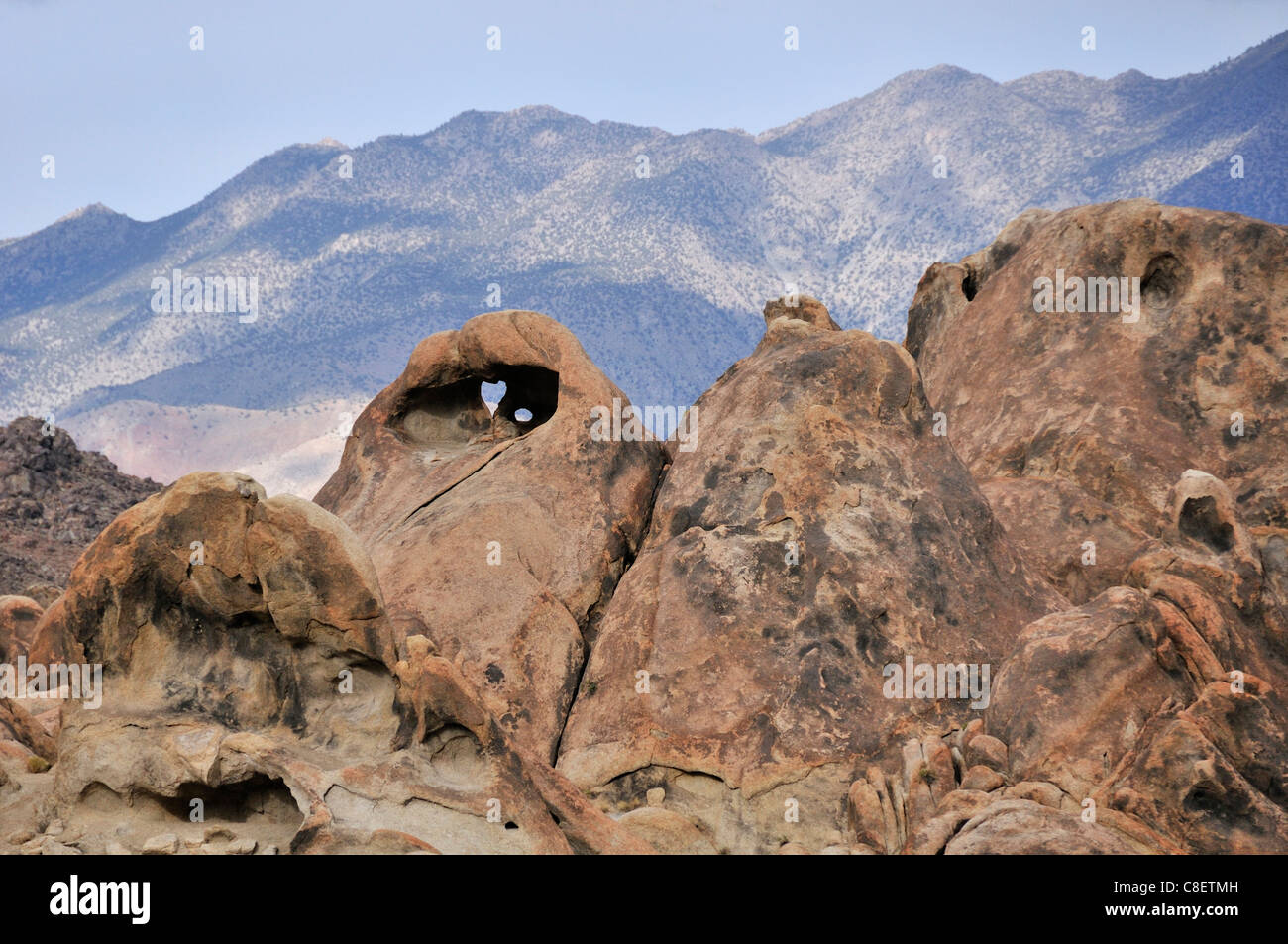 Arch, Alabama Hills, Sierra Nevada, Mountains, Lone Pine, California, USA, United States, America, landscape Stock Photo