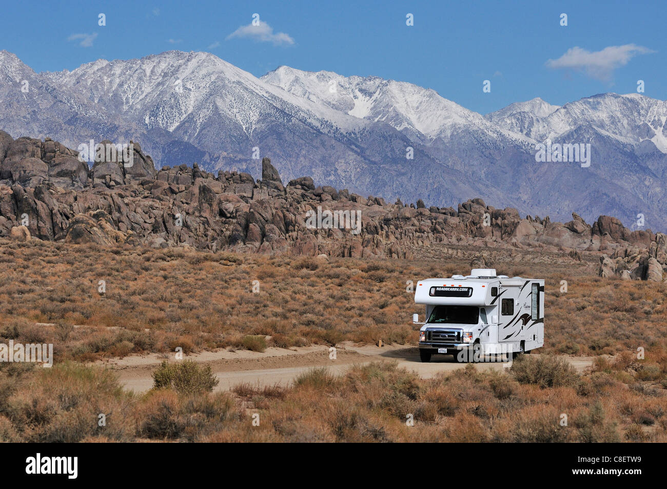RV, Camper, Alabama Hills, Whitney Portal, Road, Lone Pine, California