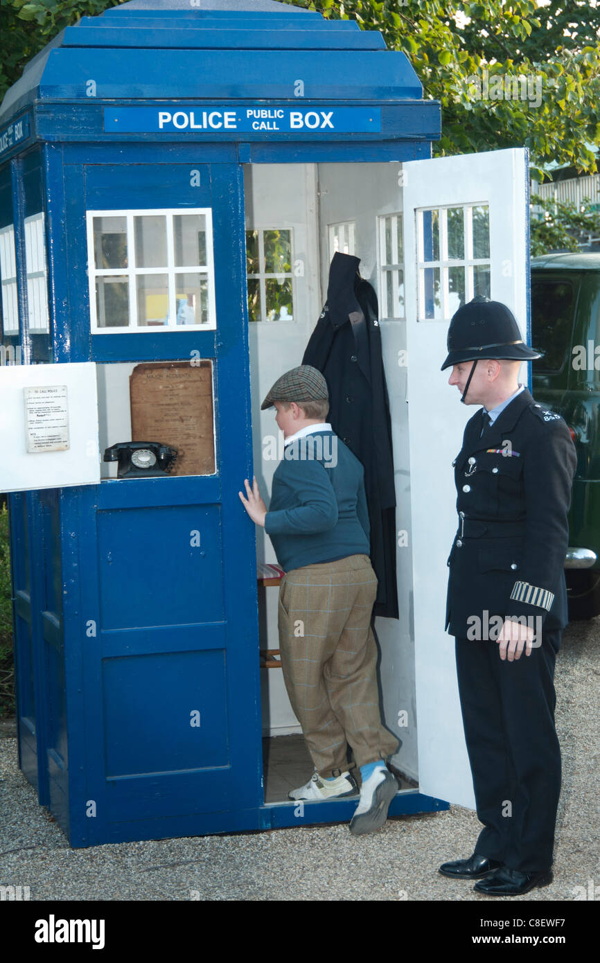 Police phone box hi-res stock photography and images - Alamy