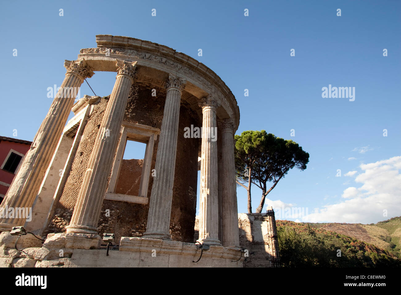 Vesta temple, Tivoli, Lazio, Italy Stock Photo