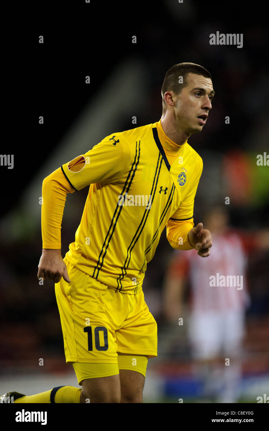 Haris Medunjanin of Maccabi Tel Aviv Stock Photo