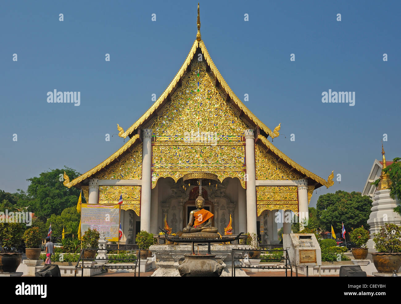 Wat Chedi, Luang, Chiang Mai, Thailand, Asia, Stock Photo