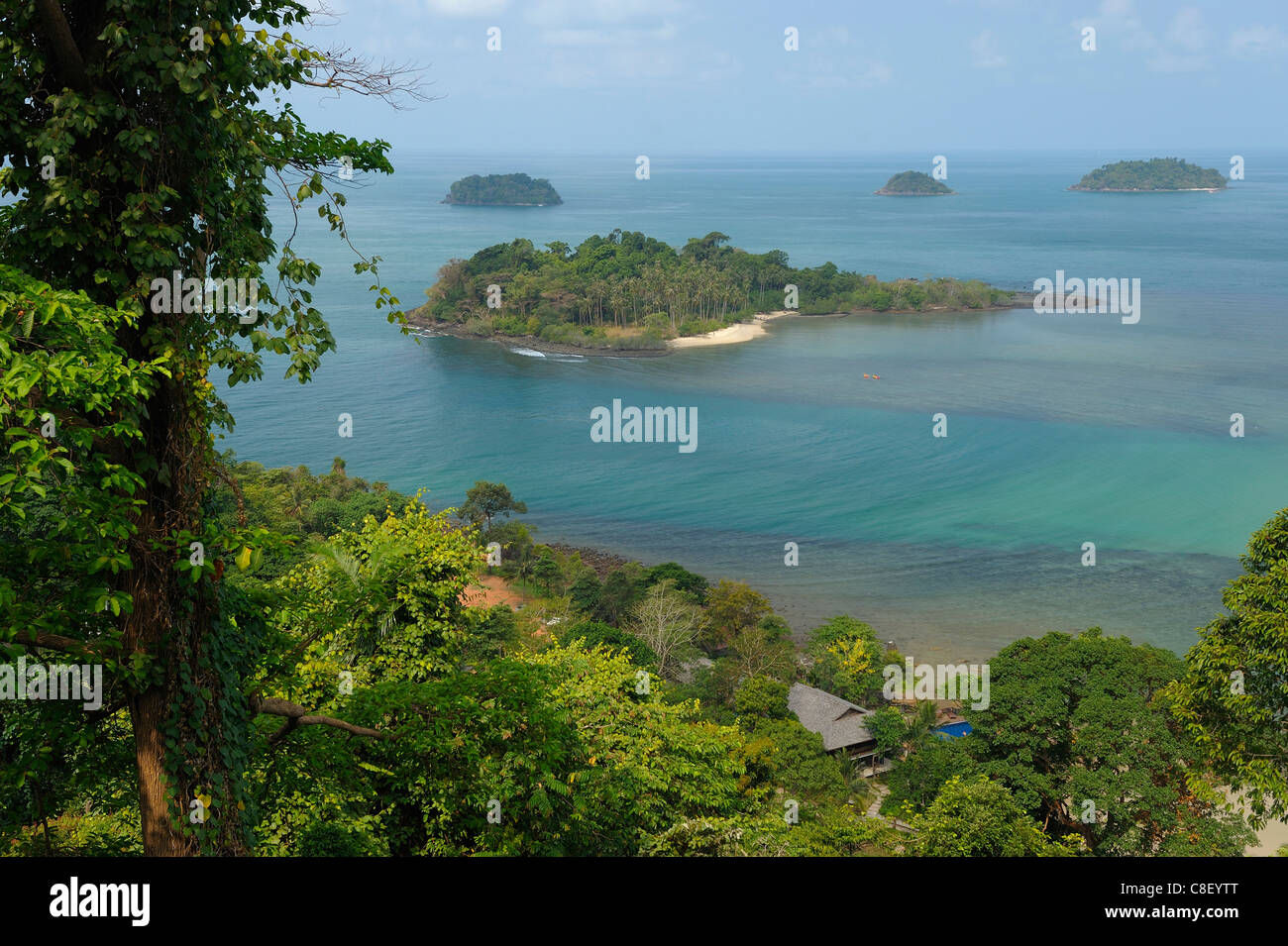 View, Chamg Islands, National Park, Koh Chang, Thailand, Asia, sea Stock Photo