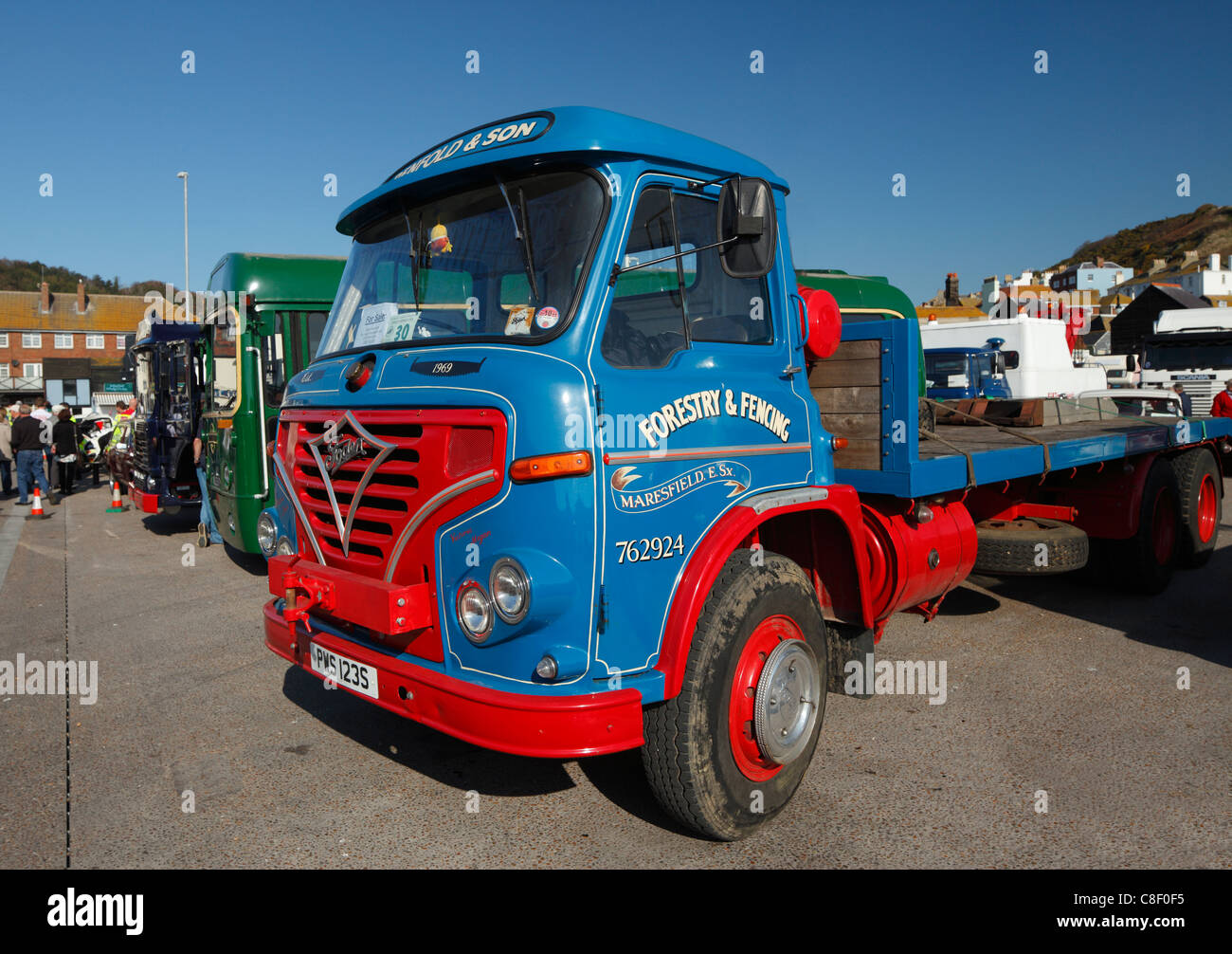Foden S36 flatbed truck. Stock Photo