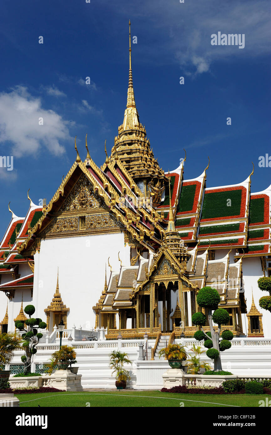 Aphorn Phimok Prasai, Pavilion, Dusit Maha Prasat, Hall, Grand Palace, Old, City, town, Bangkok, Thailand, Asia, temple Stock Photo