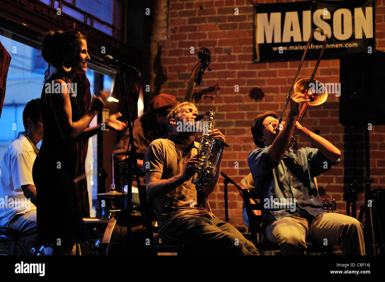 United States of America - Louisiana - New Orleans. Jazz musicians in the  French Quarter Stock Photo - Alamy