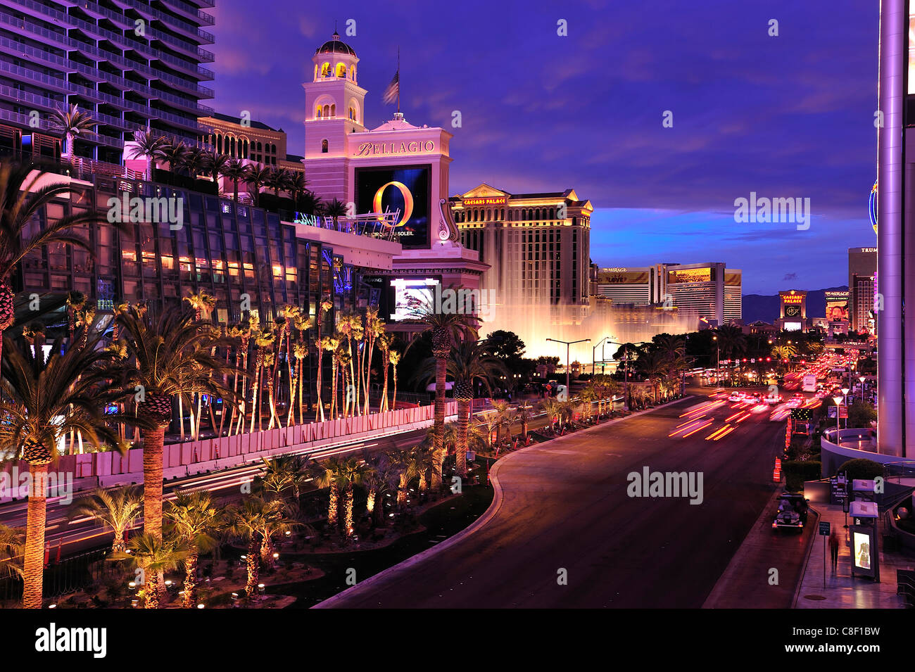 Las Vegas Boulevard, Caesars Palace Hotel, Casino, Las Vegas Strip, Las Vegas, Nevada, USA, United States, America, Stock Photo
