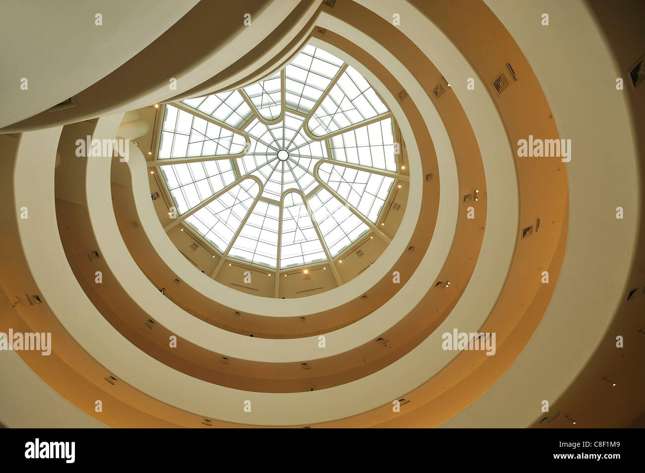 Solomon R., Guggenheim, Museum, Manhattan, New York, USA, United States, America, spiral, inside Stock Photo