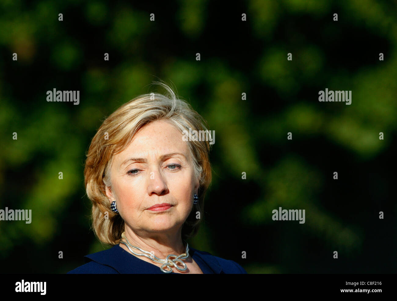 United States Secretary of State Hillary Clinton during her visit to Ireland Stock Photo