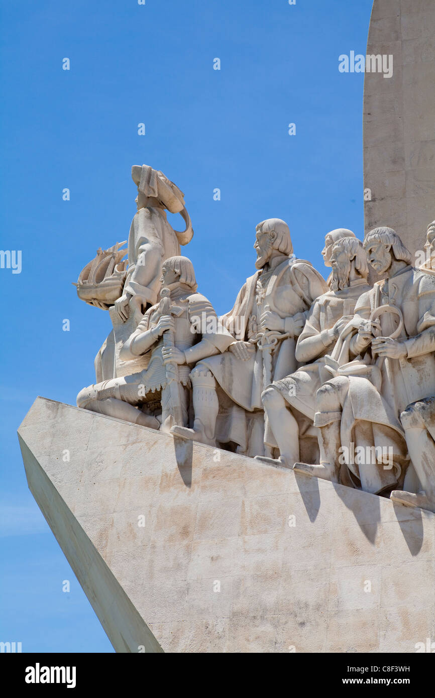 The Monument to the Discoveries, Lisbon, Portugal Stock Photo