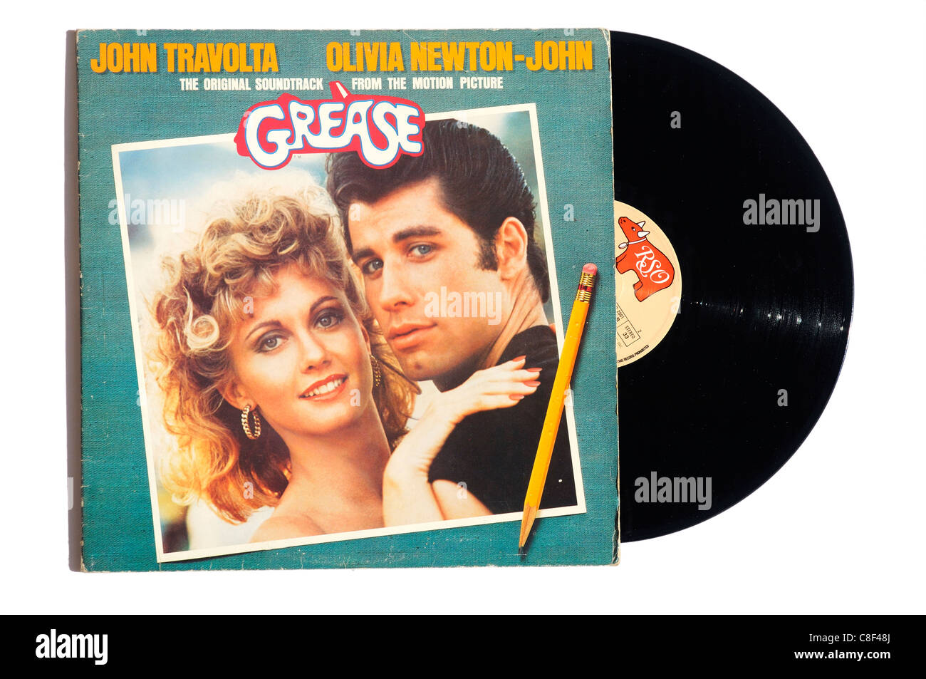 The Grease soundtrack album Stock Photo