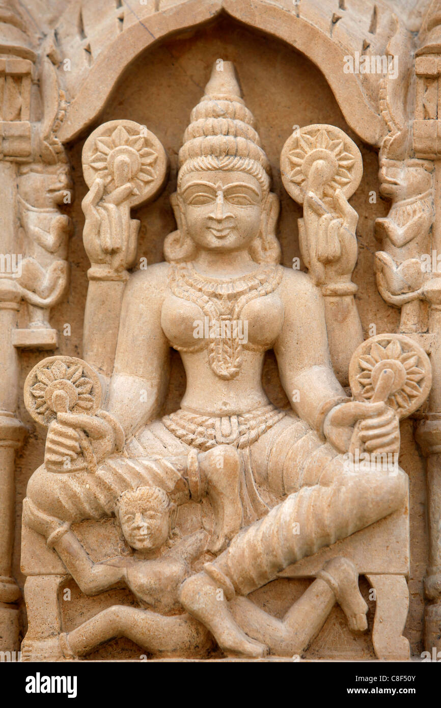 Pashtunath Jain temple sculpture, Haridwar, Uttarakhand, India Stock Photo