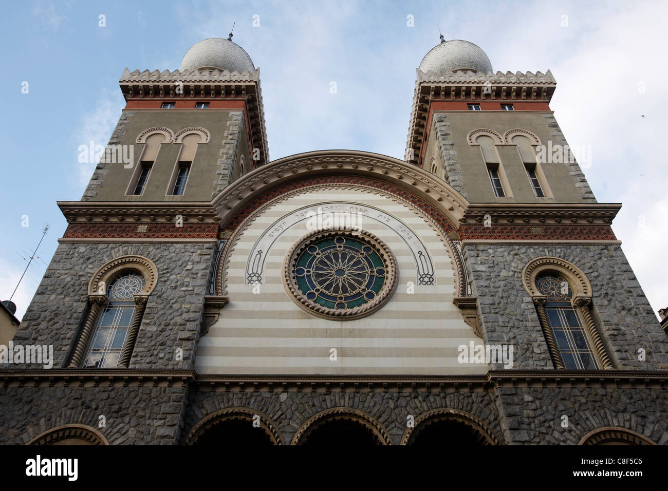 Great synagogue of Turin, Piedmont, Italy Stock Photo