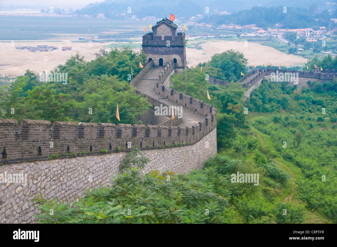 The Great Wall  of China near Dandong UNESCO World 