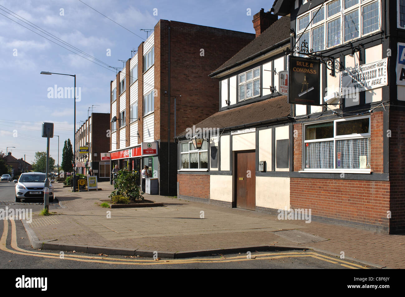 Leicester Street, Bulkington, Warwickshire, England, UK Stock Photo