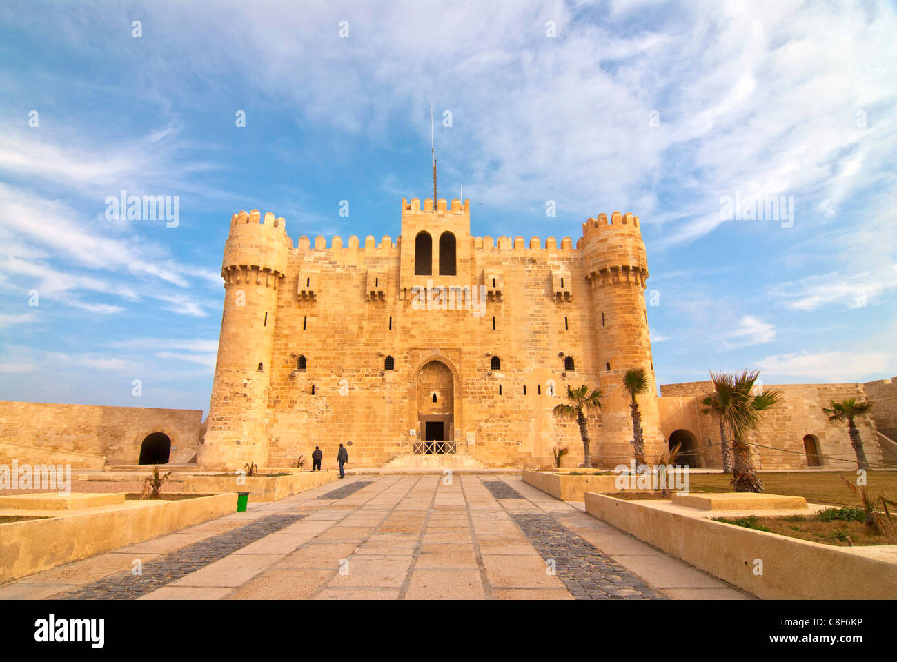 The Qaitbay Citadel, Alexandria, Egypt, North Africa Stock Photo