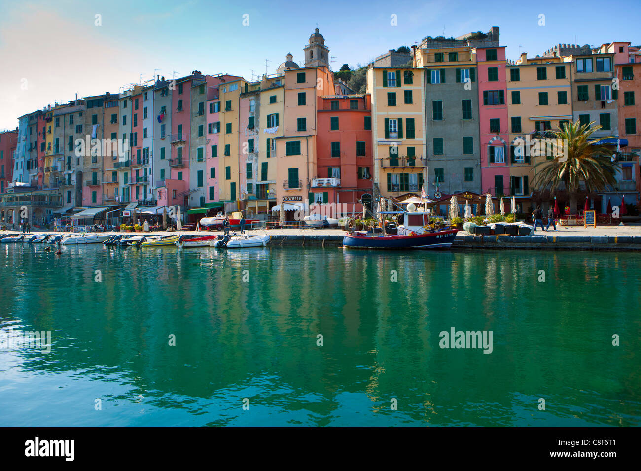 Portovenere, Italy, Europe, Liguria, sea, Mediterranean Sea, town, city