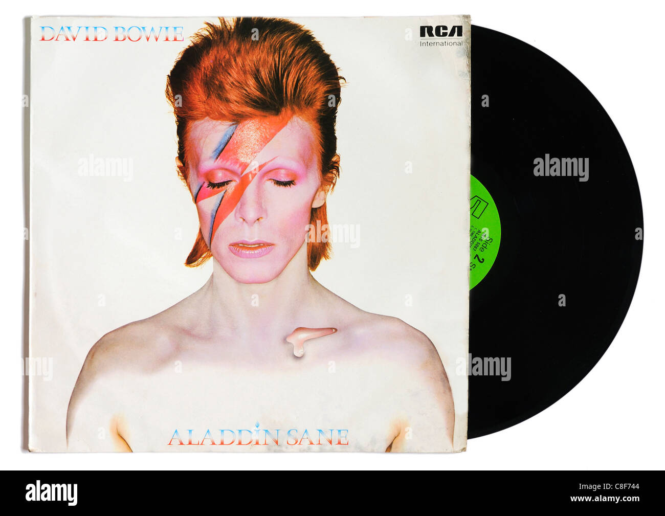 David Bowie Aladdin Sane album Stock Photo