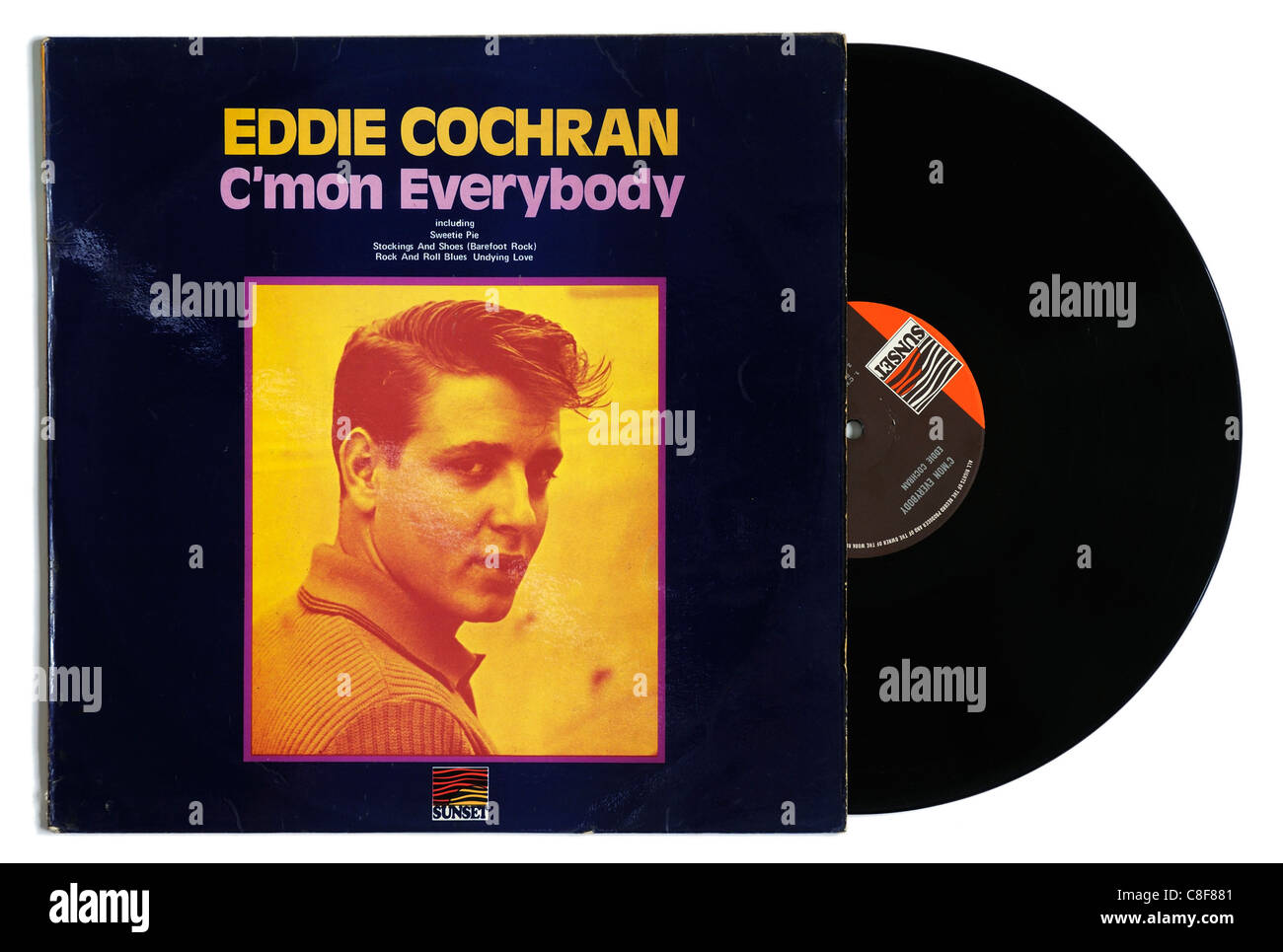 Eddie Cochran C'mon Everybody album Stock Photo