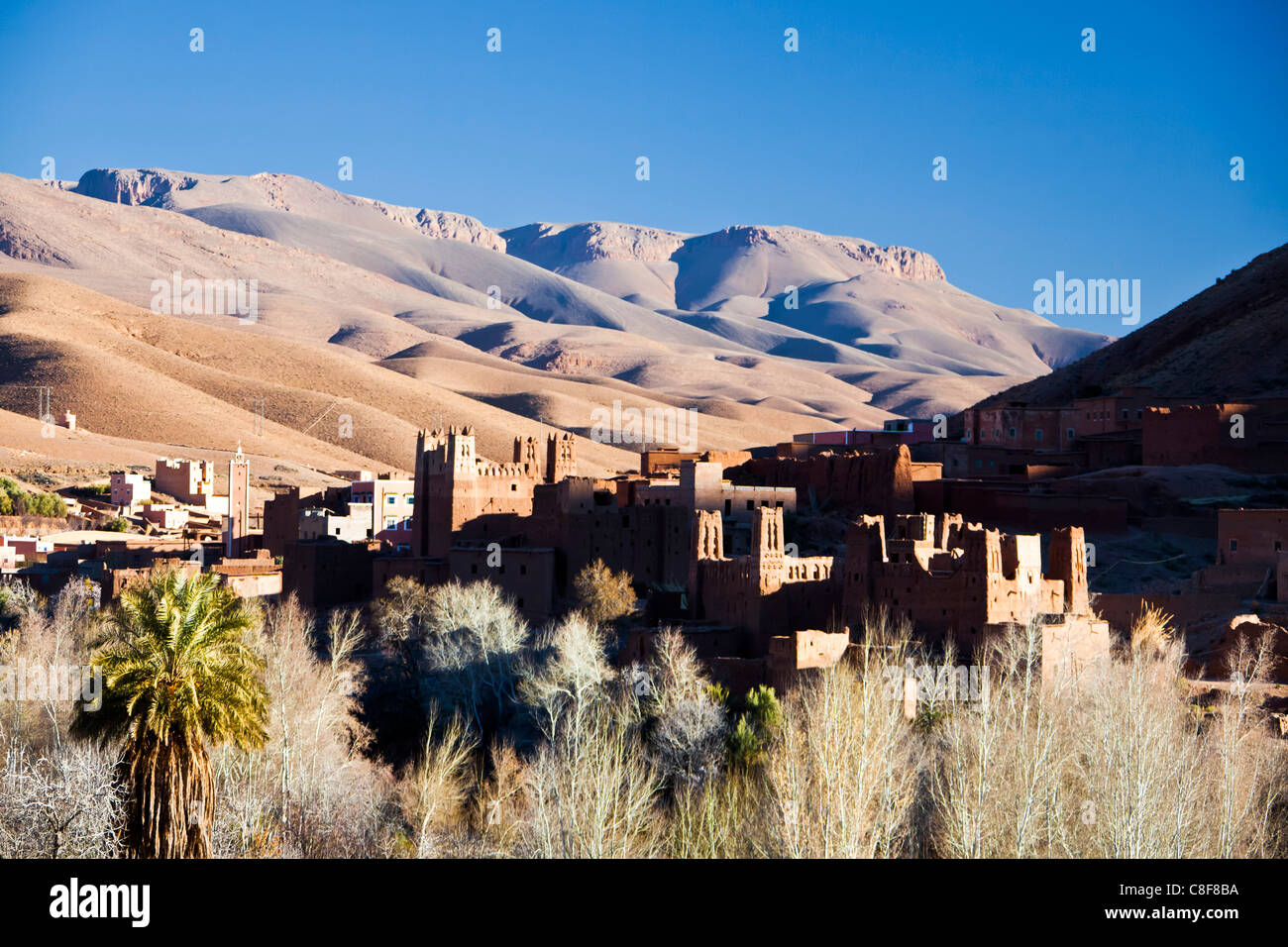 Morocco, North Africa, Africa, Southern Morocco, atlas, mountains, mountains, Dades, valley, Kasbah, Stock Photo