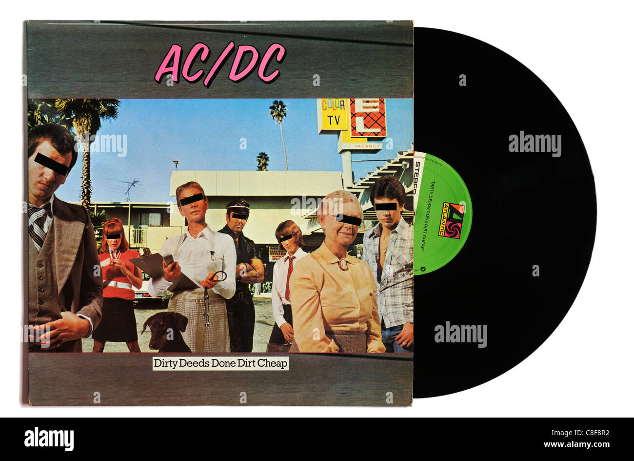 AC/DC Dirty Deeds Done Dirt Cheap album Stock Photo - Alamy