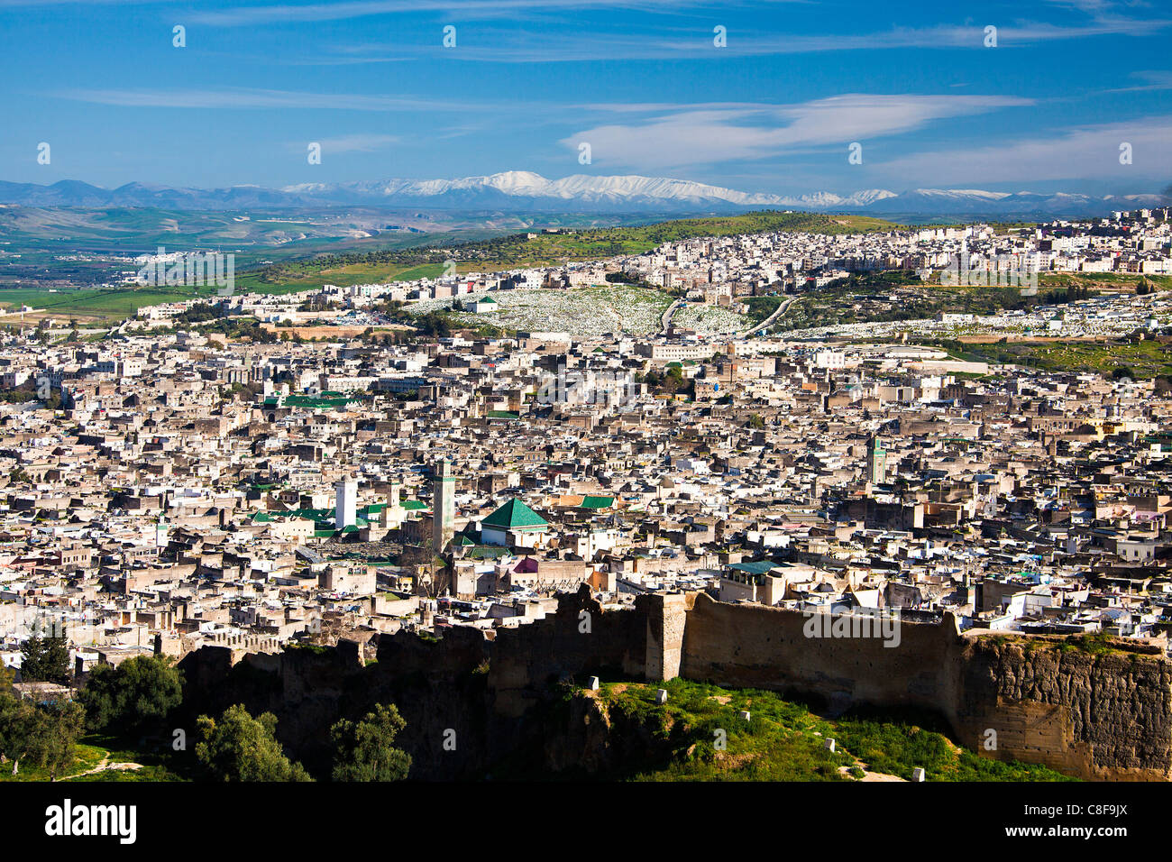 Morocco, North Africa, Africa, fez, Fez, Medina, overview Stock Photo