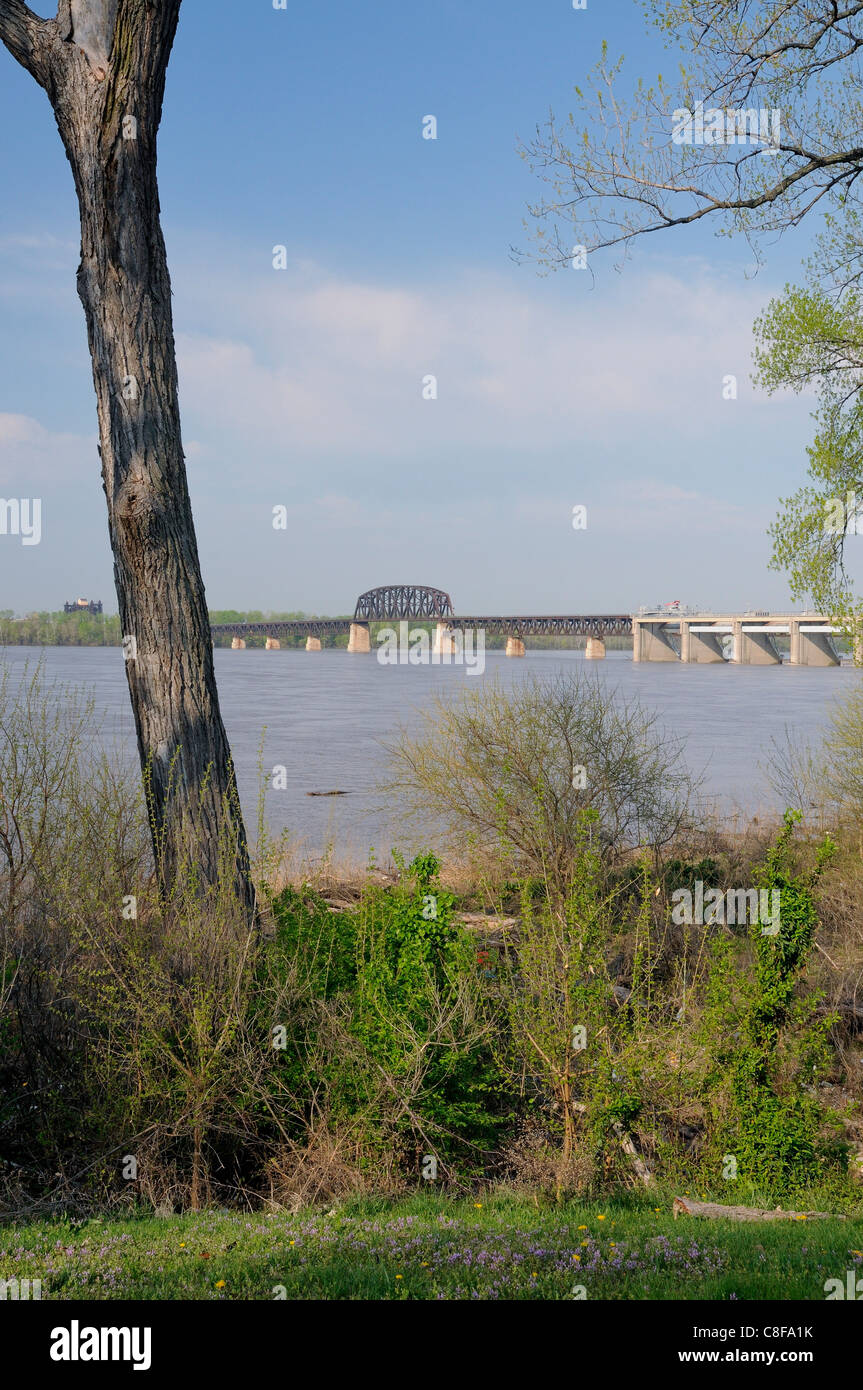 The Fourteenth Street Bridge, also known as the Ohio Falls Bridge