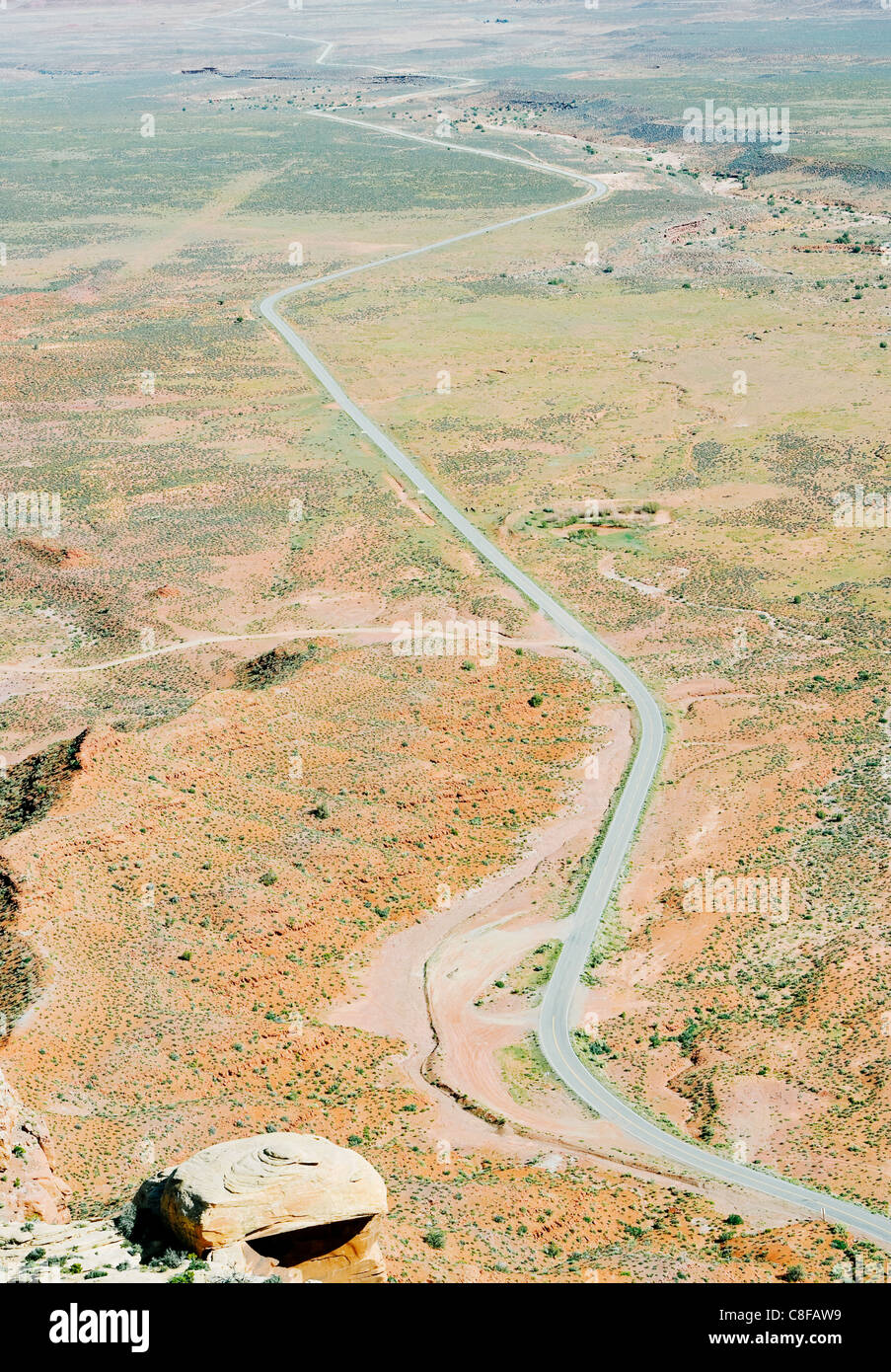 Winding roadway, Utah, United States of America Stock Photo