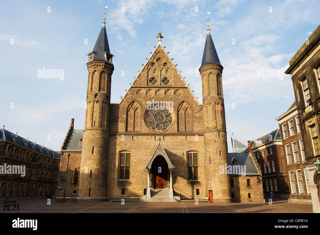 Church in Binnenhof courtyard, Den Haag (The Hague, Netherlands Stock Photo