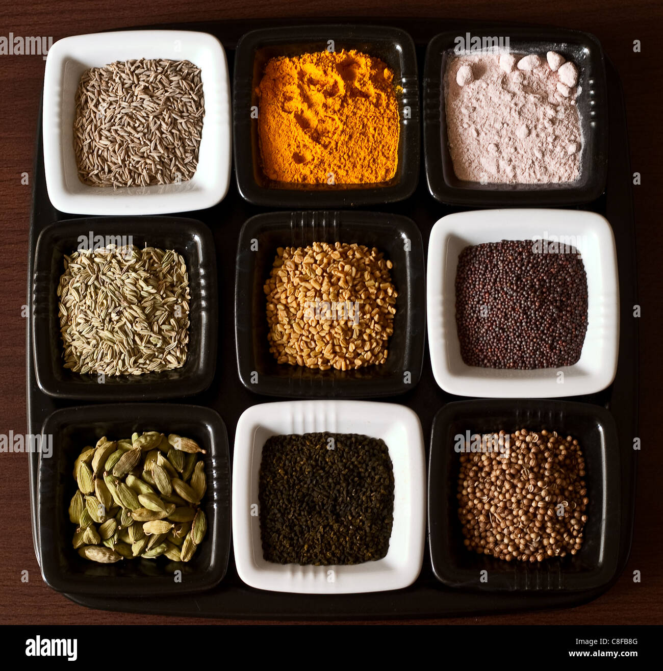 A set of original Indian spices Stock Photo Alamy