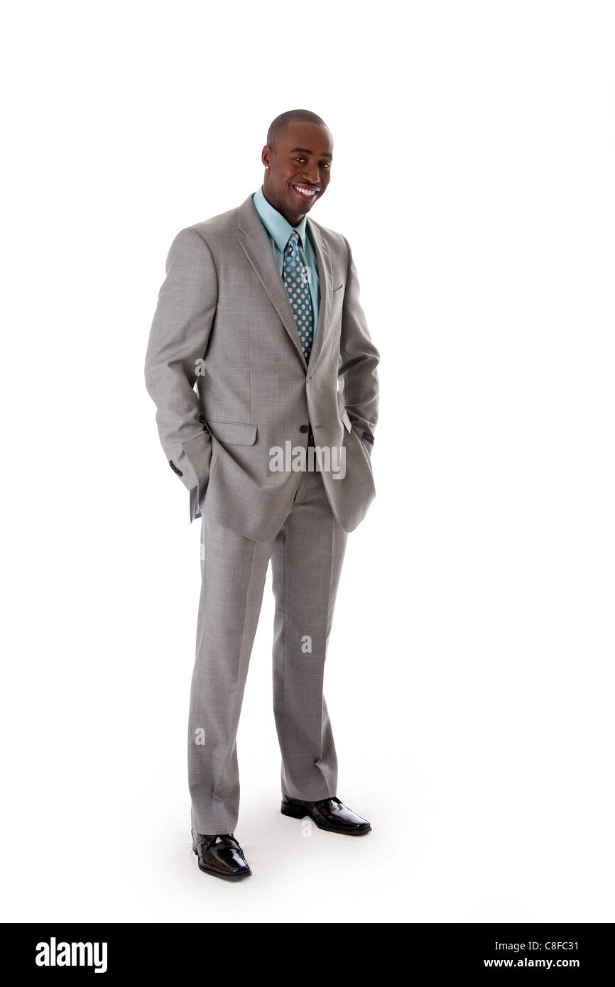 Handsome African business man Stock Photo