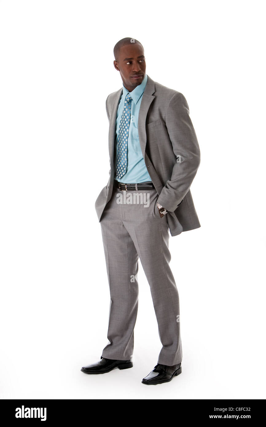 Handsome African business man Stock Photo