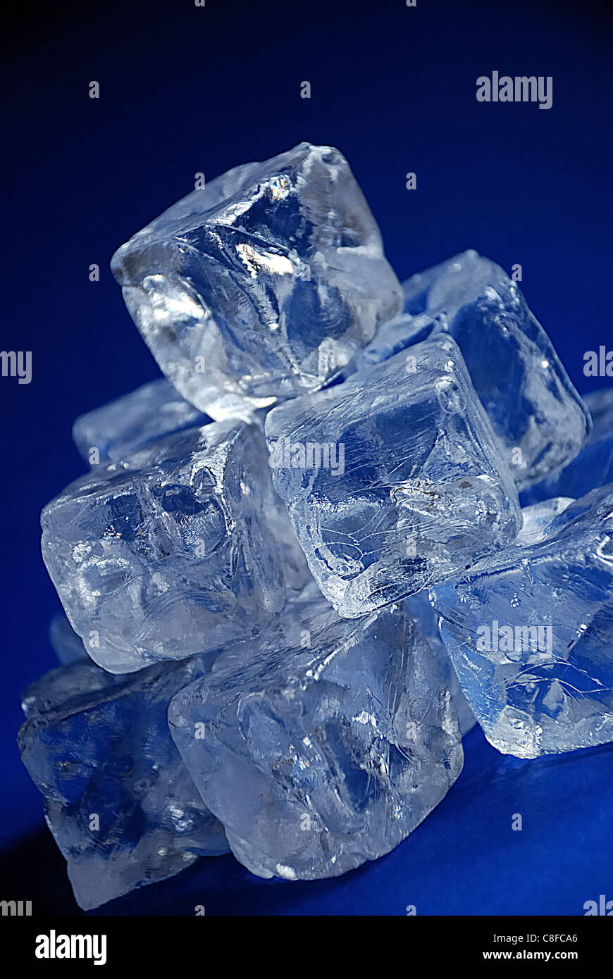 Colored Plastic Ice Cubes Stock Photo - Download Image Now - Ice