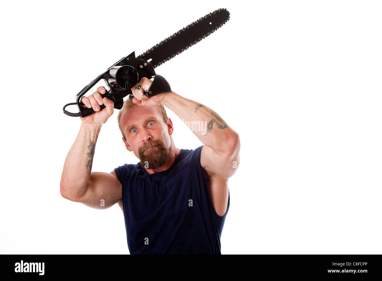 Guy chainsaw hires stock photography and images Alamy