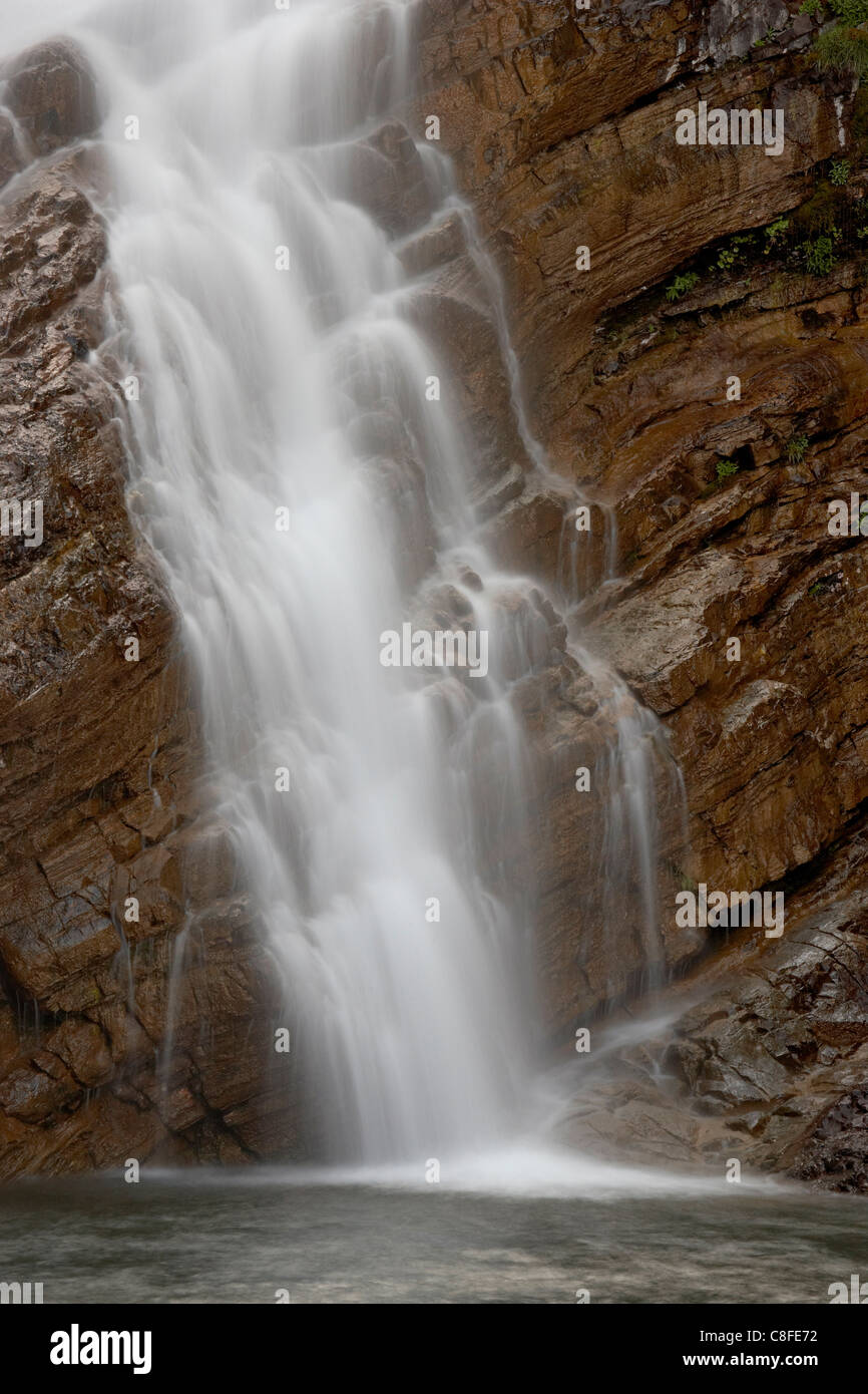 Cameron Falls detail, Waterton Lakes National Park, Alberta, Canada Stock Photo