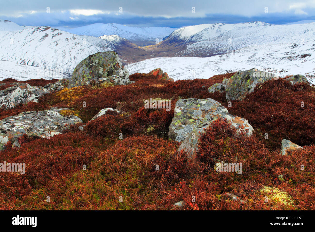 View, mountain, mountains, mountain panorama, Cairngorms, Erika, cliff