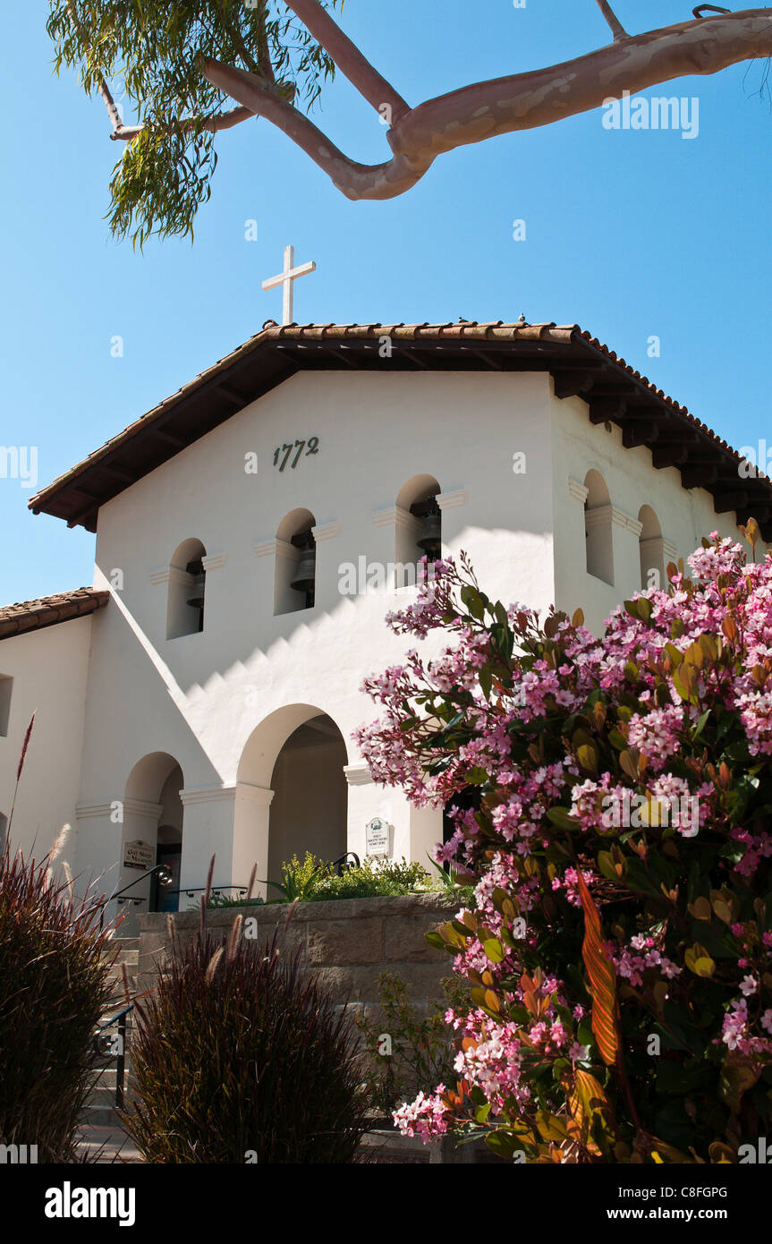 Old Mission San Luis Obispo de Tolosa, San Luis Obispo, California, United States of America Stock Photo