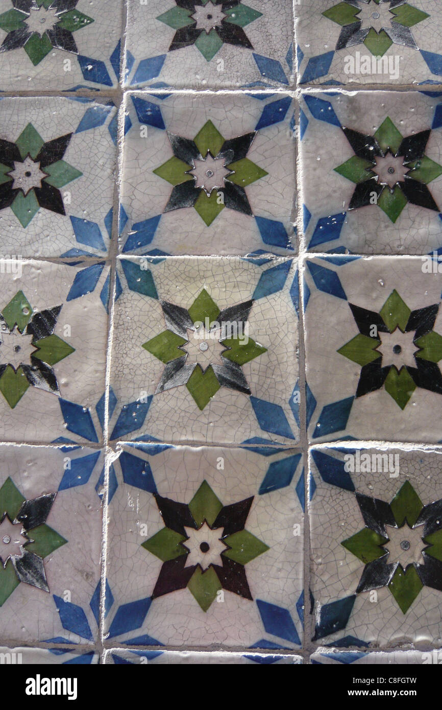 Portugal, Europe, art, skill, craft, art craft, tiles, mosaic, tiles, Azulejos Stock Photo