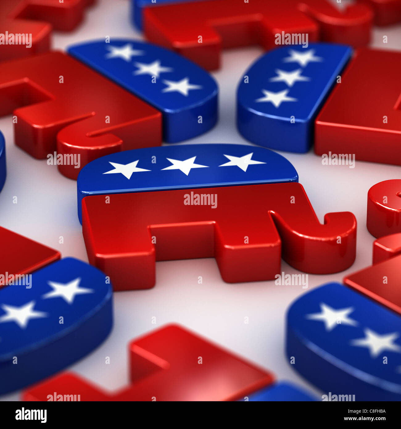 Republican party logos Stock Photo