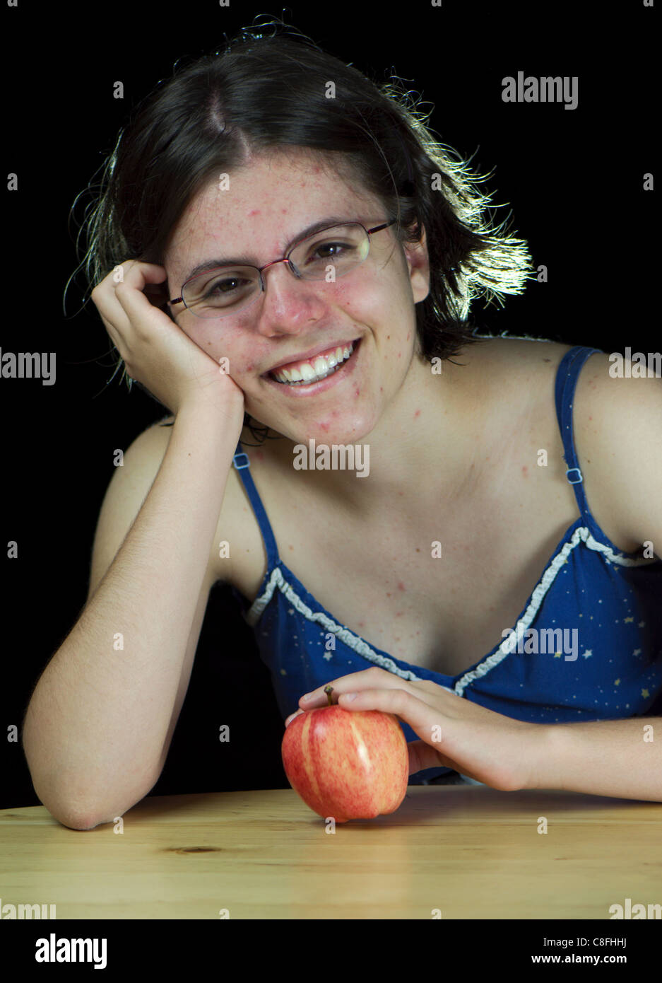 Happy teen portrait hi-res stock photography and images - Alamy